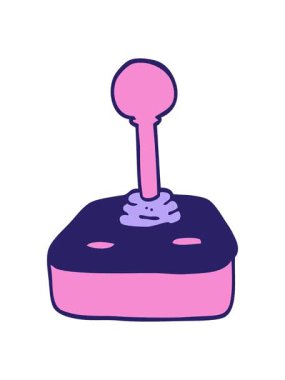 El çizimi çizgi film joystick 'in titreyen hareket animasyonu