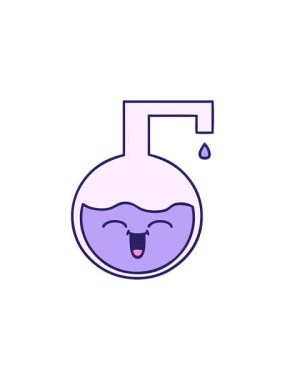 Bir bilim deneyinin sevimli çizgi filminin yıldız patlaması etkisi animasyonu