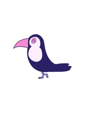 basit tukanların dönen hareketli animasyonu