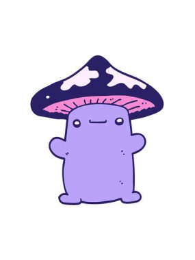 Mantar çiziminin hareketli animasyonu