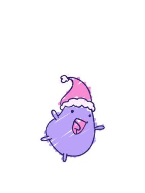 Yüksel ve süzül Noel filizlenmesinin animasyonu