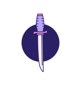 Bir hançerin ikonik dövme şeklindeki görüntüsünün yükselişi ve yüzüşü