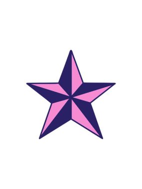 Bir yıldızın geleneksel çizim tarzında bölünme etkisi canlandırması