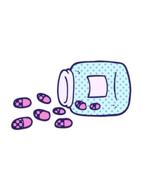 Çizgi roman tarzı karikatür kavanozunun hareketli animasyonu