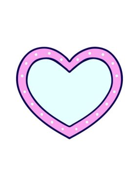 neon ışık efekti kalp dövme stilinin animasyonu