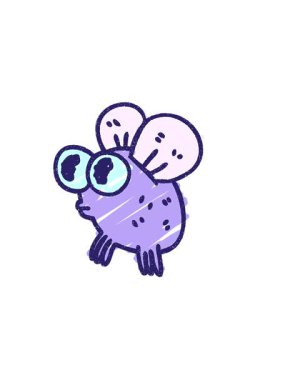 İğrenç Sinek Tebeşiri Çiziminin yatay titreşimli animasyonu