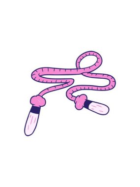 karikatür atlama halatının radyoaktif parlak animasyonu