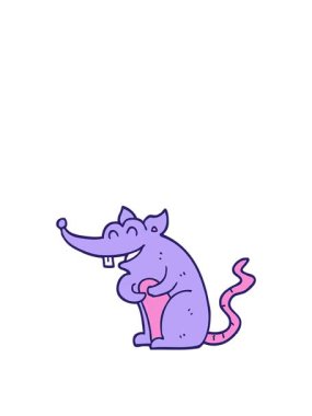 Sıçan çizgi filminin zıplama hareketi