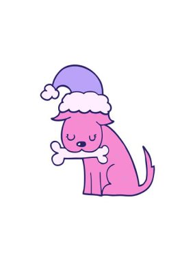 Şirin Noel köpeğinin hareketli animasyonu