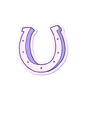 Bir çizgi film karakteri demir at nalı çıkartmasının yükselişi ve yüzüşü