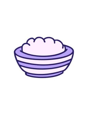 Brezilya geleneksel pirinç karikatürünün kasedeki yükseliş ve yüzme animasyonu