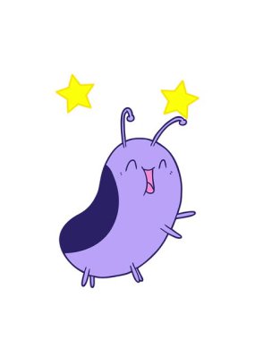 dönen yıldızlar çizgi film mutlu böceğin animasyonu