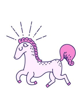 Geleneksel dövme stili hoplayıp zıplayan aygırın canlandırmasını bob ve duraklat