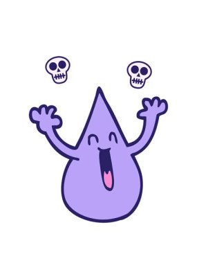 karikatür karikatür yağmur damlası animasyonu