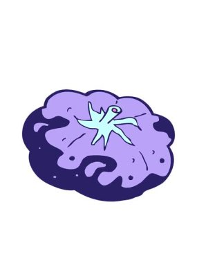 Çizgi film domates görüntüsünün hareketli animasyonu