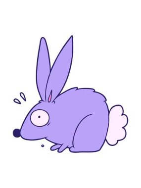 Korkmuş tavşanın titrek hareketli animasyonu