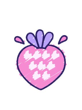 Çilek Tebeşiri Çiziminin yanıp sönen radyal çizgileri