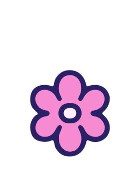 Çiçeğin karikatür elementinin yükselişi ve yüzüşü