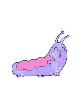 Komik tırtıl çizgi filminin dikkat çekici animasyonu