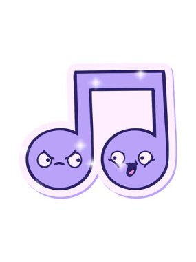 Bir karikatür notasının yapıştırmasının simli etkisi