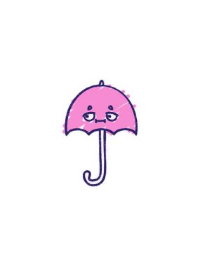 Şemsiye çiziminin gösterişli satış animasyonu