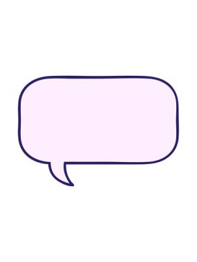 Tatlı konuşma baloncuğunun basınçlı canlandırması