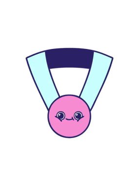 Altın madalyanın sevimli çizgi filminin gösterişli satış animasyonu