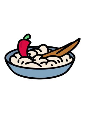 Brezilya biberli ve tarçınlı canjica hareketli animasyonu