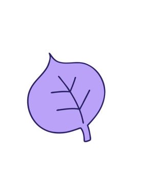 Basit, muhteşem bir yaprağın yatay titreşimli animasyonu