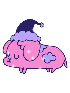 Sevimli noel yavrusunun ışıltı etkisi