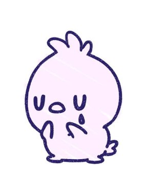 Üzgün Kuş Tebeşiri Çiziminin hareketli animasyonunu oynat