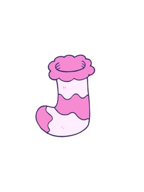 Yatay olarak titreşen Noel karalamalarının animasyonu