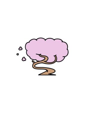 Japon kiraz ağacının çiçek açması satış animasyonu