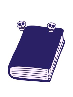 karikatür kitabının kafatası animasyonu