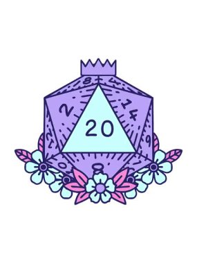 doğal 20 zar atışının animasyonunu bob ve duraklat