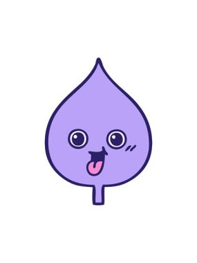 bir yaprak resminin karikatürünün hareketli animasyonu