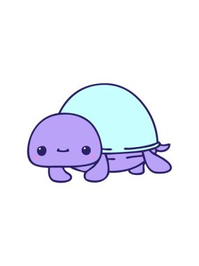 Dikkat çekici karikatür kaplumbağası animasyonu