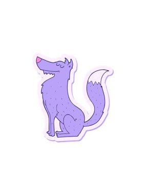 Çizgi film kurdu çıkartmasının yıldız patlaması etkisi.