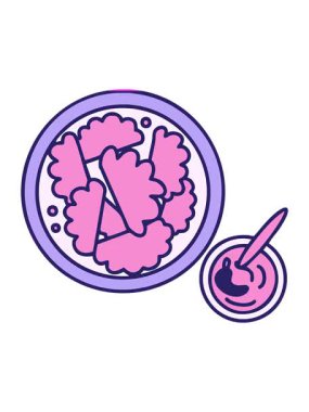 Brezilya Fogazza hamur işiyle acı biber sosu çiziminin animasyonunu çalıştır