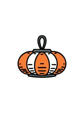 Asılan fener geleneksel Japon gemisinin canlandırma etkisi.