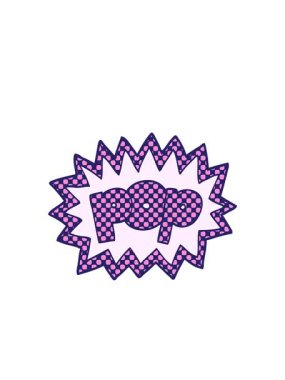 Çizgi roman tarzı pop sembolünün yanıp sönen radyal çizgileri