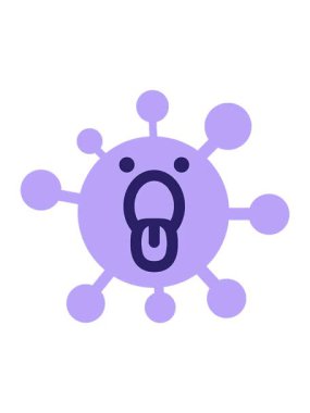 Nefes nefese kalmış virüsün canlandırma efektini piksel yap