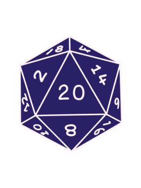 20 D20 zarının hareketli animasyonunu oynat