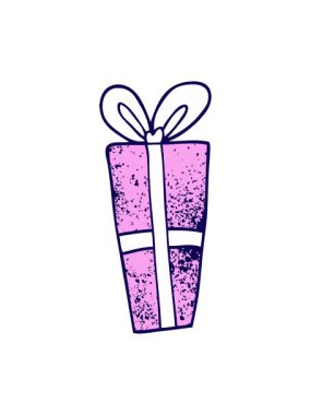 Karikatür karalamalarının neon ışık efektleri sunumu