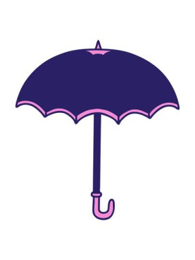 Dövmenin hareketli animasyonu geleneksel bir şemsiye tarzında.