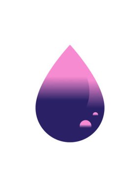 kan damlası grafik vektör resimleme simgesinin radyoaktif parlayan animasyonu