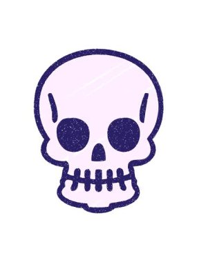 Korkunç bir cadılar bayramı kafatasının hareketli animasyonu