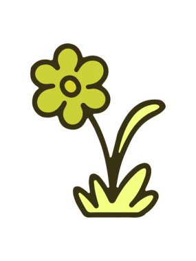 Basit çiçek ögesinin renk canlandırması değişiyor