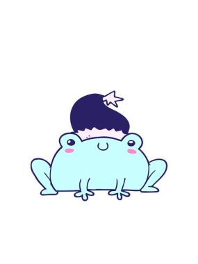 Noel kurbağasının hareketli çizgi film animasyonu