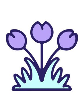 Çiçek çizim tasarımının canlandırmasını bob ve duraklat